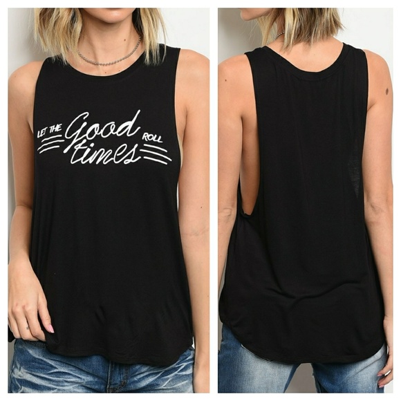 *Summer Sale* Let the Good Times Roll' tank top - Picture 2 of 4